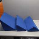 Fanwer Positioning Wedge Pillow for Side Sleeping (3 in 1), 40 Degree Triangle Bed Wedges & Body Positioners for Back Pain, Preventing Bedsores, After Surgery, Knees Elevated, Pregnancy (Blue)