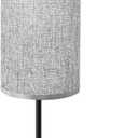 Touch Control Nightstand Light Bedside Table Lamp with USB C Charging Ports Alarm Clock 3 Way Dimmable Lamp for Bedroom Living Room Home Thanksgiving and Christmas Gifts (Gray)