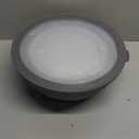 COOK WITH COLOR Mixing Bowls with Lids - 12 Piece Plastic Nesting Bowls Set includes 6 Prep Bowls and 6 Lids, Rhombus Design - Microwave Safe (Grey)