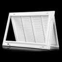 24x18 Return Air Filter Grille [Duct Opening Size] Return Vent Cover for Wall or Ceiling,Steel Return Air Grill Removable Face/Door for 1 inch Filters (24"W x 18"H [Duct Opening])