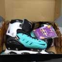 MammyGol Adults Adjustable Inline Skates, Safe and Durable Roller Skates with Giant Wheels, High Performance Professional Skates for Men Women Youth, Teal, XX-Large - Adult (9-11.5 Men/10-12.5 Women)
