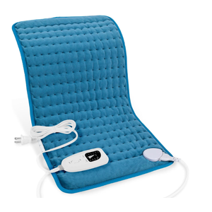 Deepsoon Heating Pad,Electric Heating Pads for Back,Neck,Abdomen,Moist Heating Pad for Shoulder,Knee,Arms,Legs,Dry/Moist Heat & Auto Shut Off,Christmas Gifts for Men and Women,Light Blue,24x12 Inch