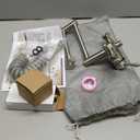 Wall Mount Kitchen Sink Faucet 4"/6"/8" Center, Folding Commercial Faucet, Pot Filler Faucet with Side Sprayer, Lead-Free