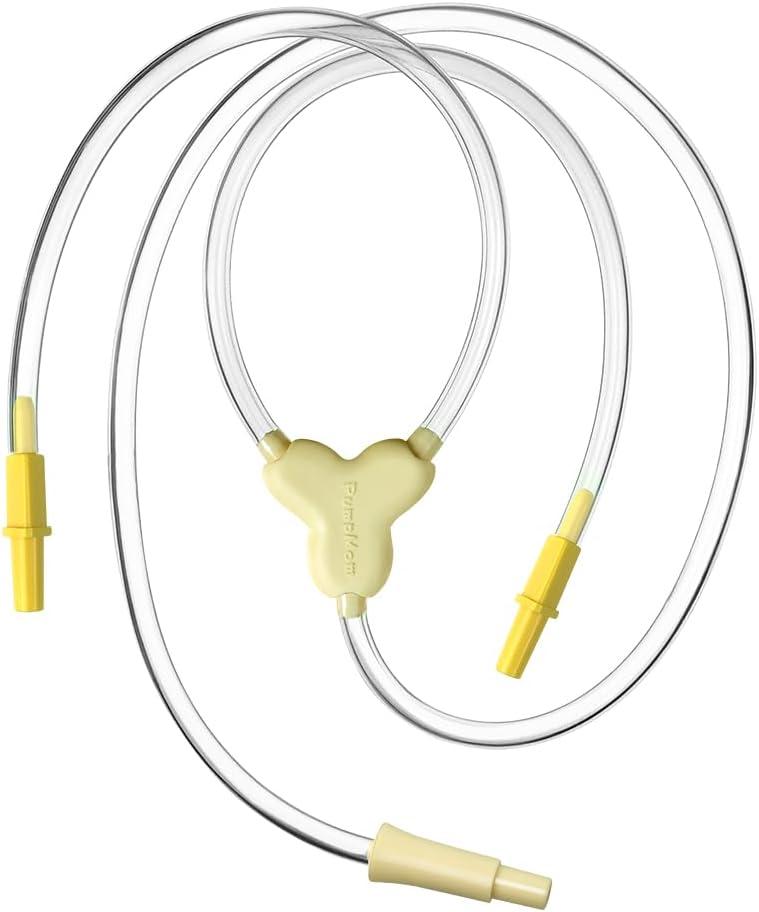 PumpMom-us Replacement Tubing Compatible with Medela New Pump in Style Maxflow Breast Pump, Compatible with Medela PIS Flex Spare Breastpump Parts Tubes