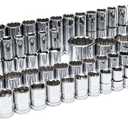 GEARWRENCH 67 Pc 1/2” Drive Master Metric Chrome Socket Set | GWMSSKT12MM