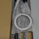 Grow Lights for Indoor Plants,Floor Lamp with 63IN Stand,Full Spectrum,10 Dimming,Halo Ring Warm Light, 3/9/12H Timer,Height Adjustable,Metal Stable Base Growing Light for Tall Small Plant (Tall Black-20W, Black)