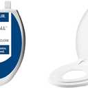 Mayfair and Little2Big Toilet Seats with Slow-Close, Never Loosen, and Built-In Potty Training Seat - Elongated (White)