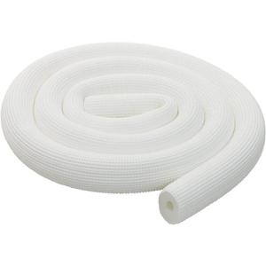 2 Pack Pipe Insulation Tubing, BESUNTEK 6ft Heat Preservation Insulated Foam Tubing Handle Grip Support, for Water Pipes, air Conditioning Pipes (0.35" × 0.39", White, 2 Pack)
