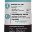 INSINKERATOR F-2000 Under Sink Water Filter Replacement Cartridge for Water Filtration System, VOCs and Lead Filter, 1 Count (White)