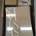 JULZEN Linen Decorative Books for Home Decor  Aesthetic Set of 3 Beige Fake Books for Coffee Table Decor with Faux Book Box Storage, Wood Knot & Bead Garland  Neutral Living Room Decoration