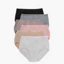 Hanes womens High-waisted Brief Panties, 10-pack, Moisture-wicking Cotton Brief Underwear (Colors May Vary), M