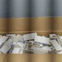 Clear Acrylic Dog Playpen with Door,23.6" Puppy Playpen,Easy Assemble Pet Fence,10-Panel for Puppies/Small Dog Play Pen Indoor (White, 23.6 Inch-H, 10 Panel)