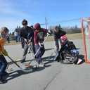 Premier Sports Street Hockey Goal & Shooter Tutor Portable Hockey Net for Indoor & Outdoor Use Hockey Training Equipment