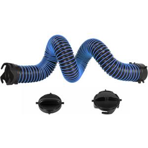 5FT RV Sewer Hose Extension, Heavy Duty 24 Mil TPE Material for Abrasion Resistance and Crush Protection, Camper RV Extension Hose with Pre-Attached Bayonet Fittings
