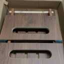 One Step Stool for Adults Seniors with Non-Slip Rubber Stepping Surface, Heavy Duty Wooden Step Stool with 450 LBS Capacity Bed Steps for High Beds, Bathroom, Bedroom, Kitchen & Kids Bedside Support (Brown)