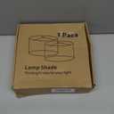 Haultop Small Table Lamp Shade, 8.7x8.7x7.9in Fabric Lamp Shade, Printed Floral and Bird Print Drum lamp shades, 1 Pack Lampshades for Table Lamp, Support Spider and E26/E14/E12 Base