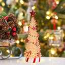 Yinns Christmas Tree Light Up, Acrylic Christmas Tree with LED Lights and Christmas Music, Candy Xmas Tree Tabletop Decor for Indoor Home Party Supplies,13 inches