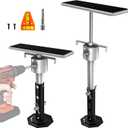 BuyGoe RV Slide Out Support Jacks with Flat Top Block, for Travel Camper RV Height Adjustable from 11" to 23", Heavy Duty Quick Lift Stabilizer up to 5000 lbs Capacity,Set of 2 Trailer Stabilizers