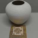 GDSZJLJ Rustic Ceramic White Pottery Terracotta Vase,6.8 Inch Vintage Tall Floor Vase Farmhouse Rustic Decor for Minimalism Home Decor Aesthetic Centerpiece Living Room Bedroom White