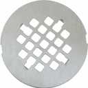 Brushed Nickel 4-1/4" OD Snap-in Shower Drain Cover Replacement, Welsan Stainless Steel Round Shower Strainer Grid Easy to Install