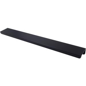 Jetland Cabinets Drawers Edge Pulls - 4-Pack, 10" Overall Length, Black, Concealed Tab Pulls for Kitchen Garage Cabinet Drawers, PW5018B254L