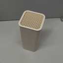 NEWE Knife Block Holder without Knives, Universal Kitchen Storage Stand with Wavy Slots to Protect Blades, Small Space-Saving Knife Organizer for Countertop, Detachable for Easy Cleaning