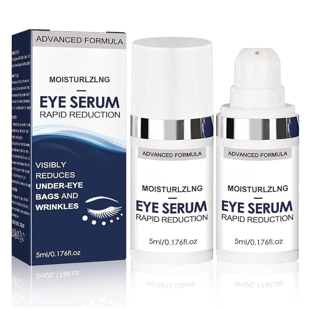 Rapid Reduction Eye Serum, Advanced Formula Eye Serum, Anti Aging Serum Reduces Under-eye Bags, Nourishing Eye Serum, Suitable For All Skin Type (2Pcs)
