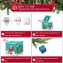 4 x KADYON 10Pcs Christmas Ornaments, 2.6 Inch Small Gift Boxes for Hanging Tree Decorations (10)