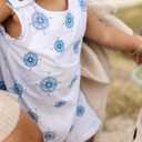 Burt's Bees Baby baby-boys Sleeveless Romper, 100% Organic Cotton, One-piece Outfit Boy Clothes for Sizes Newborn to 24 Months