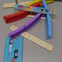 Toddler Toys for 1 2 Year Old Boy and Girl Gifts Wooden Race Track Car Ramp Racer with 4 Mini Car