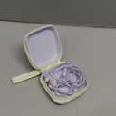 DTMNEP Cute Rabbit Kids Earbuds, Wired Earphones & In-Ear Headphones with Microphone and Storage Case - Gifts for School Girls and Boys (Blue)