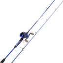 One Bass Fishing Rod and Reel Combo, IM7 Graphite 2 Pc Blank Baitcasting Combo, Spinning Rod with Super Polymer Handle