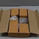 AuldHome Design Farmhouse Ball Ornaments (Set of 6, Gold/Silver); Distressed Metal Glass Ball Vintage Style Christmas Decorations