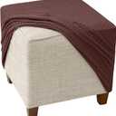 Square Ottoman Cover, Stretch Foot Stool Covers, Pouffe Cover Square Protector, Detachable Footstool Slipcover Ottoman Covers(F9,55X55Cm)
