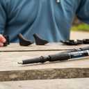 Cascade Mountain Tech Lightweight Aircraft-Grade Aluminum Trekking Poles with Extended Down Grip Plus Tip Kit, One Size