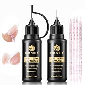 UNA GELLA Almond Nail Tips 216pcs Medium Almond Press on Nails Pre-shape Gel Fake Nails for Full Cover Acrylic French False Nails For Nail Extension, DIY Salon 12 Sizes Gelly Tips