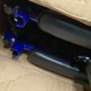 Drive Medical ATC19-BL Lightweight Aluminium Transport Wheelchair with Swing-Away Footrest, Blue