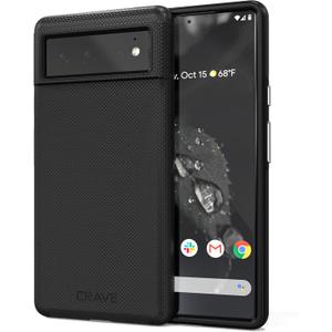 Crave Dual Guard for Google Pixel 6, Shockproof Protection Dual Layer Case for Google Pixel 6 - Black