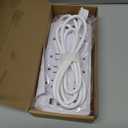 6FT Surge Protector Power Strip, Nuetsa Extension Cord with 8 Outlets and 4 USB Ports, 6 Feet Power Cord (1625W/13A), 2700 Joules, ETL Listed, White