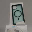 Magnetic for iPhone 14 Case, [Compatible with MagSafe][Military Grade Drop Protection][Heavy Duty Protection][Non-Slip][Shockproof] 2-Layer Durable Bumper Phone Case 6.1''-Forest Green