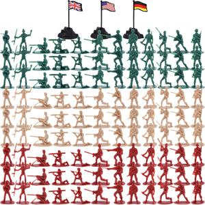 3 otters 300PCS Toy Soldiers Set, Army Men Figures Military Toys for Boys, Kids Toys Birthday Gift, 3 Colors