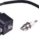 Ignition Coil 801268 Spark Plug 801254 084132 084133 084332 Compatible with Toro CCR2400 CCR2500 CCR3000 CCR3600 CCR3650 Snowthrowers for Lawn Boy 683080 683215 684048 684049