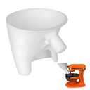 2 x Flour Funnel for Kitchen Aid Mixer,Anti-Spill Stand Mixer Attachment Fits KSM150 4.5-5 Quart Tilt-Head/Bowl Lift Mixers Baking Accessory Dishwasher Safe(1Pcs)