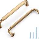 HOME EDIT 10 Pack 5 Inch Champagne Bronze Cabinet Handles Solid Zinc Alloy Pulls for Kitchen, Bathroom, Dresser & Closet Cabinets Hardware
