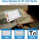 Digital Magnifier 5 Inch,Electronic Auto Focus Reading Aid Simplified Buttons Digital Video Magnifier for The Visually Impaired, Low Vision, Color Blindness, Amblyopia,26 Color Modes
