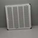 HVAC Premium 20'' X 20'' Steel Return Air Filter Grille for 1'' Filter - Easy Plastic Tabs for Removable Face/Door - HVAC Duct Cover - Flat Stamped Face - White [Outer Dimensions: 22 5/8"w X 22 5/8"h]