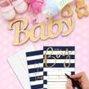 Baby Shower Invitations for Boys, Modern Minimalist Baby Shower Invites for Boy, Navy and Gold Baby Boy Shower Invitation (4"" X 6""), 25 Baby Sprinkle Invitation Cards -YQK09