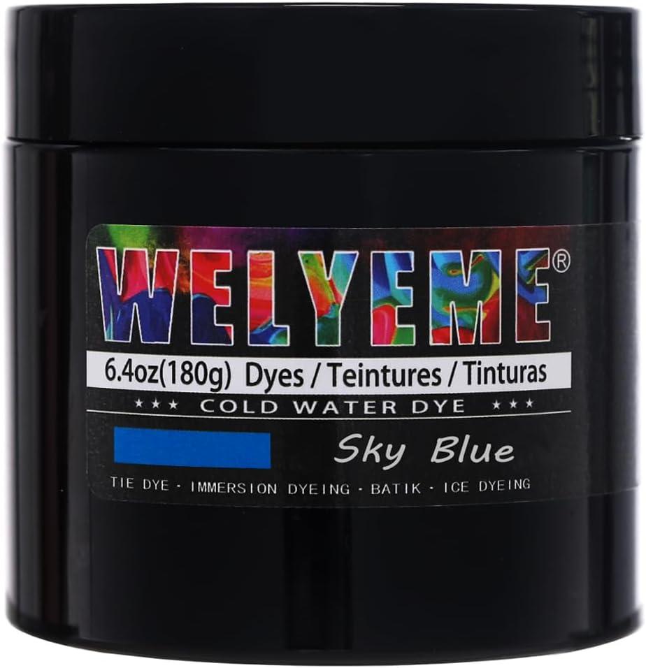 Cold Water Dye Blue, Tie Dye Powder, Fabric Dye Powder for Clothes (6.4oz)