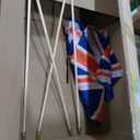 12 Pack British Union Jack UK Stick Flags Small 12x18 Inch Britain Hand Held Flags with 24 Inch Wooden Pole Decorations