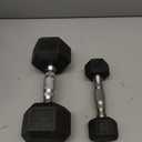HANDBODE Hex Dumbbell, 5lb And 20Lb Rubber Encased Exercise & Fitness Dumbbells, Weights Dumbbells, Hand Weight for Strength Training